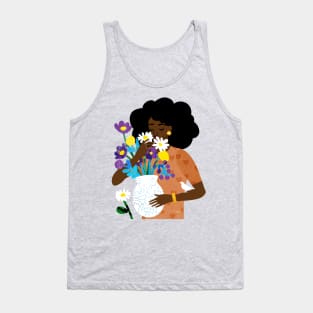 Daisies in a Vase Tank Top